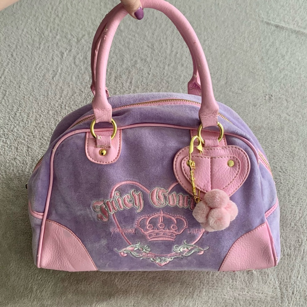 Juicy Couture Purse Bowler Bag Y2K 90s